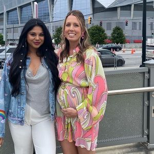 Pleated long sleeve mini dress with belt